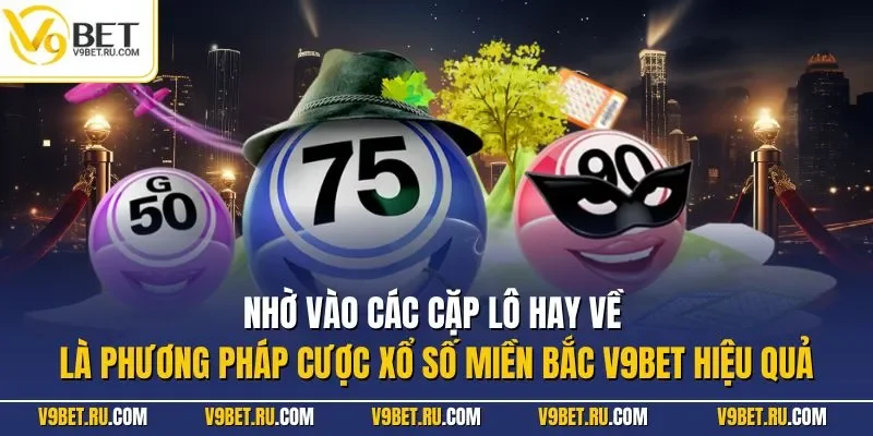 Nhờ vào các cặp lô hay về là phương pháp cược xổ số miền Bắc V9BET hiệu quả
